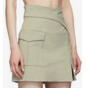 Dion Lee wrap khaki skirt size 4.